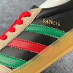 Adidas x Gucci Gazelle 'Black Green Red'