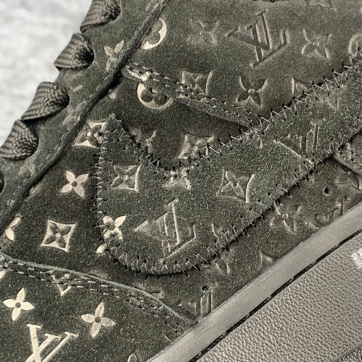 Louis Vuitton x Nike Air Force 1 Low 'Triple Black'