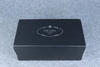 Prada Leather Dual-Buckle Slide Sandals