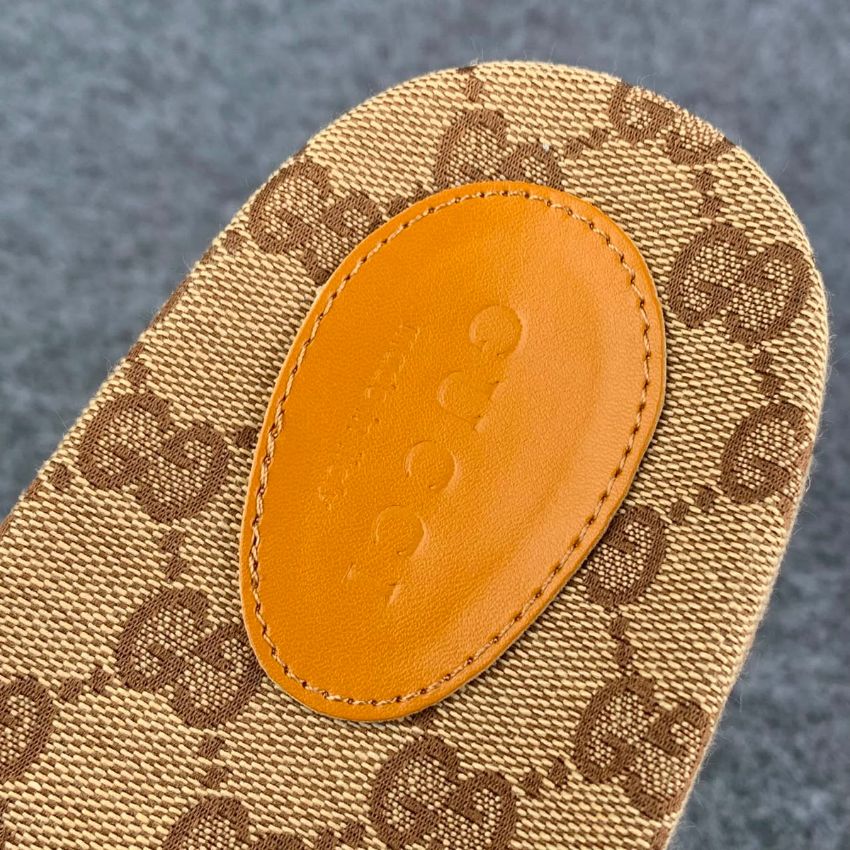 Gucci GG Cattern Canvas Slide Sandals