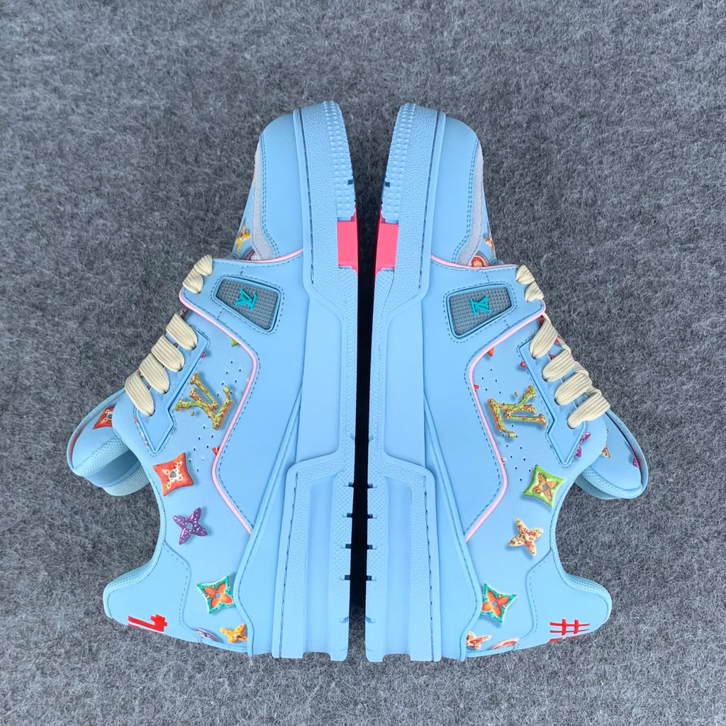LV Trainer 'Monogram Donuts Blue'