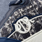 Dior B9S Skater Sneakers 'Dark Navy Tweed'
