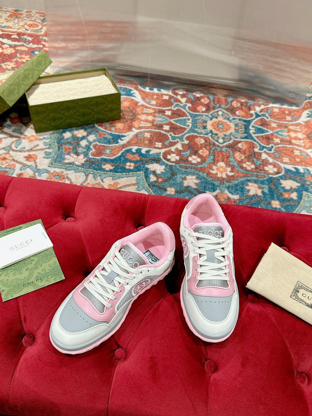 GUCCI 26S SNEAKERS IN MULTICOLOR CALFSKIN STYLE 3